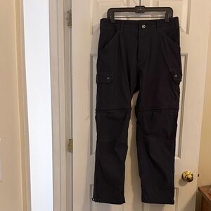 Kuhl Men's Renegade Klassik Convertible Pants, Koal, size 34x30